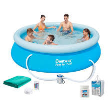 Piscina Rotunda Mare Pentru Familie 305x76 Cm + Pompa Electrica + Filtru+Kit De Reparații CADOU