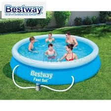 Piscina Rotunda Mare Pentru Familie 305x76 Cm + Pompa Electrica + Filtru+Kit De Reparații CADOU