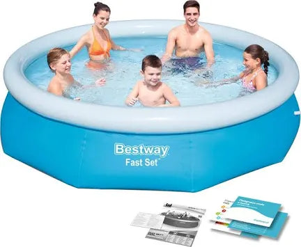 Piscina Rotunda Mare Pentru Familie 305x76 Cm + Pompa Electrica + Filtru+Kit De Reparații CADOU